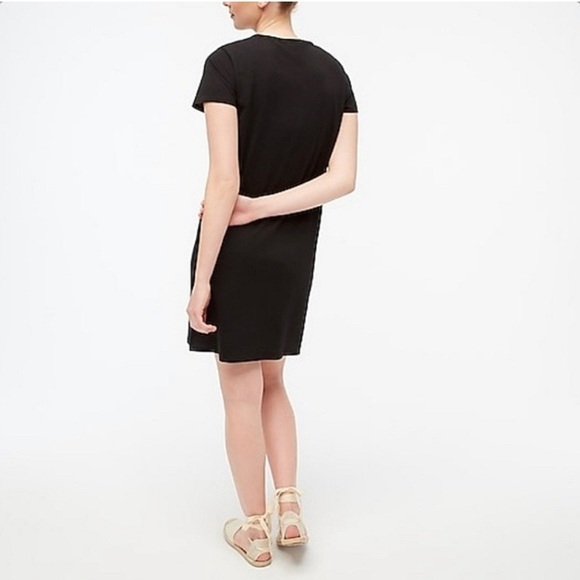 J. Crew 100% Cotton Black T-Shirt Dress | Size Small - Picture 2 of 6